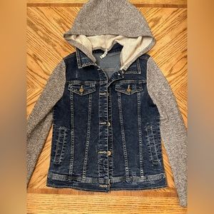 Hooded jean jacket